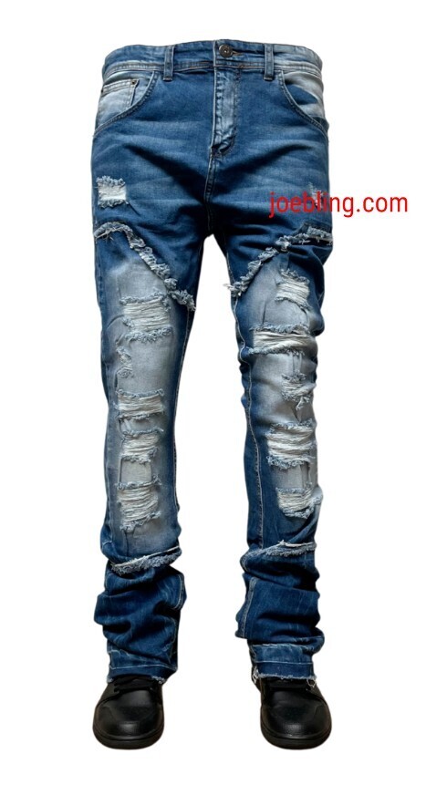 URBAN DENIM - FLARE STACKED JEANS