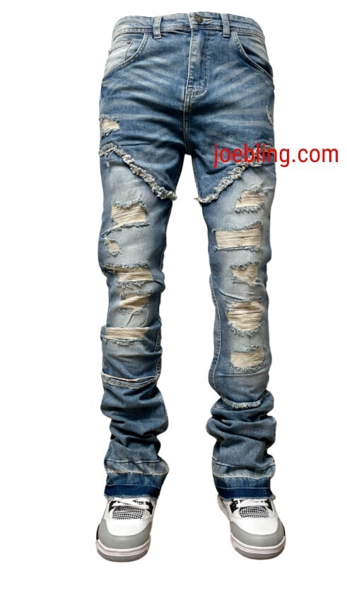 URBAN DENIM - FLARE STACKED JEANS