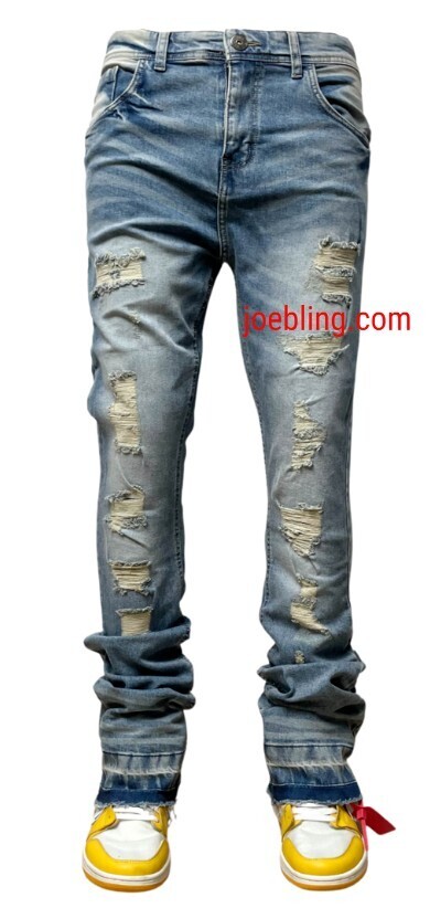 URBAN DENIM - FLARE STACKED JEANS