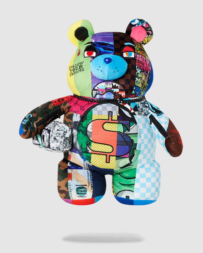 SHARK MASTERPIECES MONEYBEAR TEDDYBEAR BACKPACK