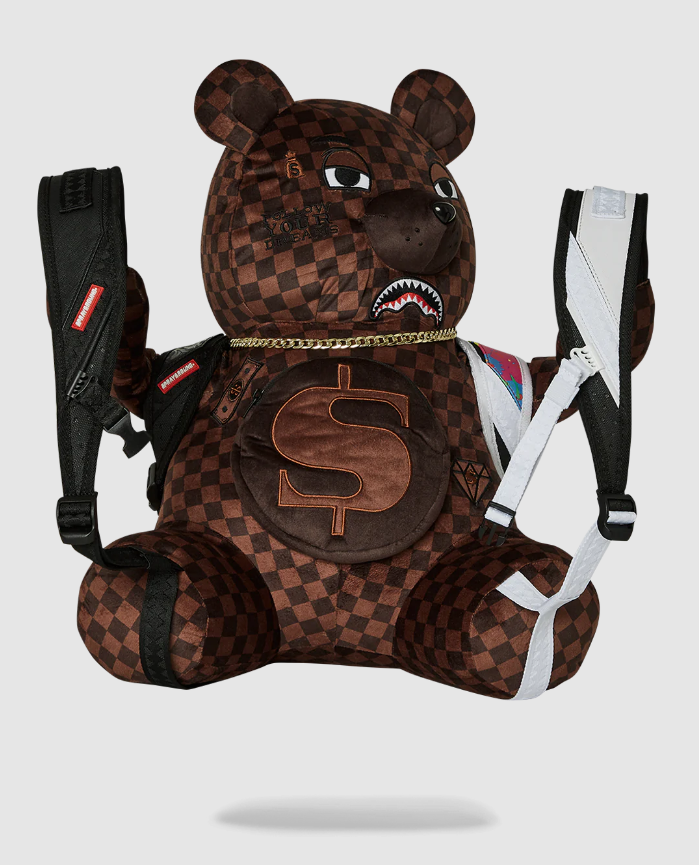 BEAR WEARING BACKPACK AS A BACKPACK