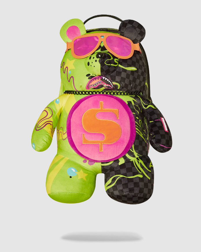 SLIME DIME MONEYBEAR TEDDYBEAR ON BACKPACK