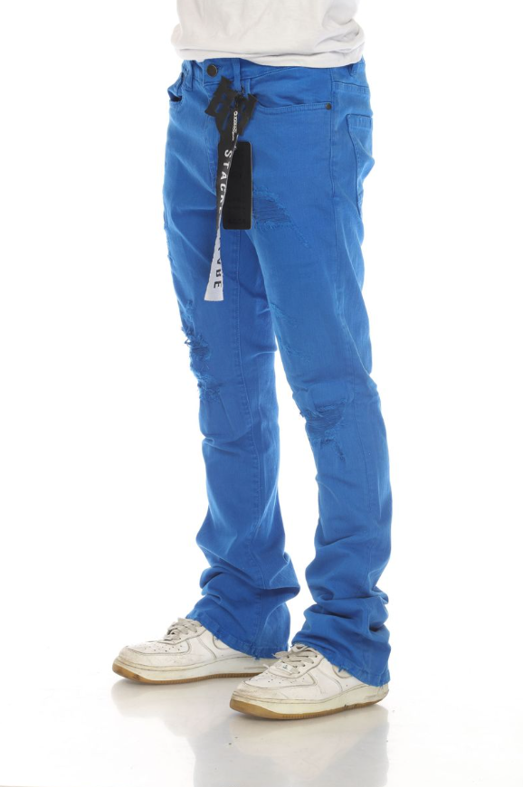 Royal Blue Stacked Flare