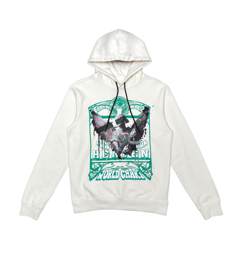 HEAVEN&#39;S SOLIDERS HEAVY F. TERRY PULLOVER HOODIE
