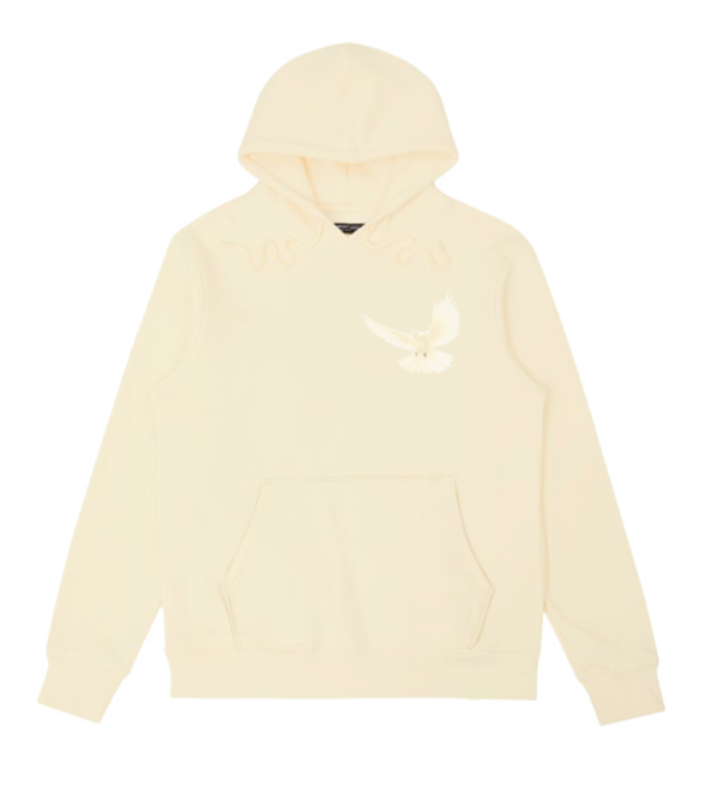 WHITE DOVE HOODIE EGGSHELL