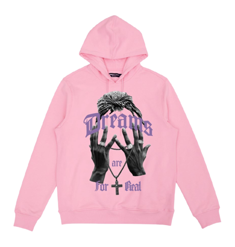 REAL DREAMS HOODIE PINK