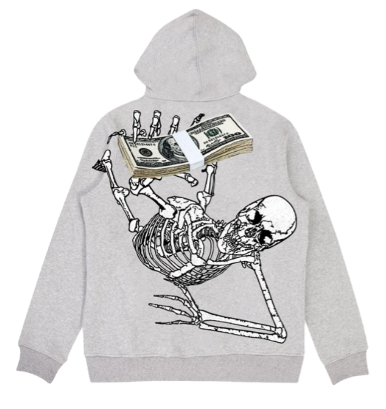CASH PRIZE HOODIE HEATHER GREY