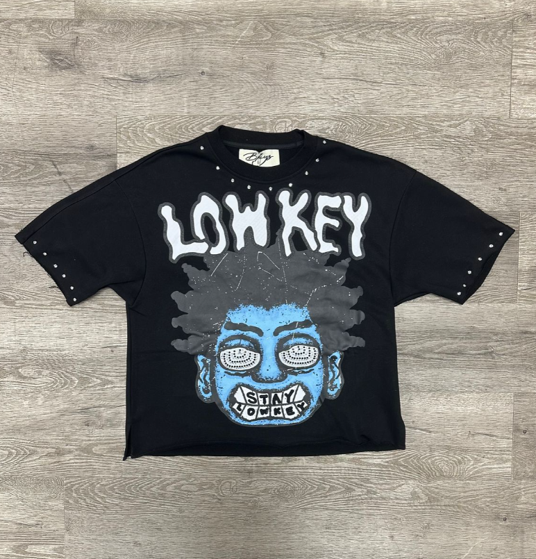 &quot;LOW KEY&quot; F-TERRY CROPPED TEE