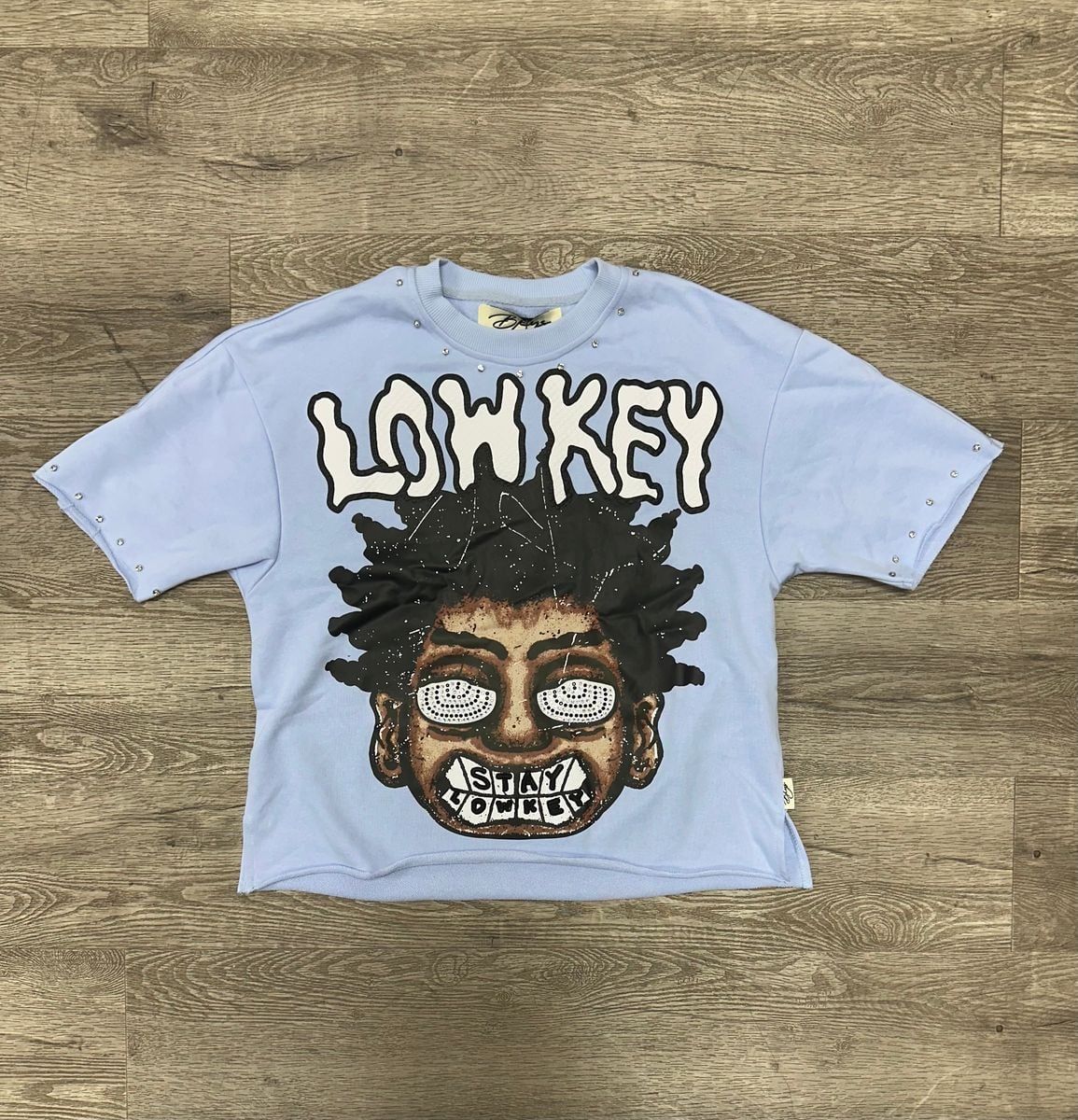 &quot;LOW KEY&quot; F-TERRY CROPPED TEE