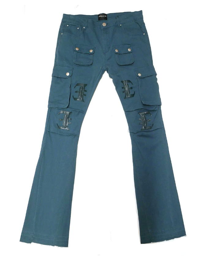 505 Narcist Cargo Stack Pants Teal