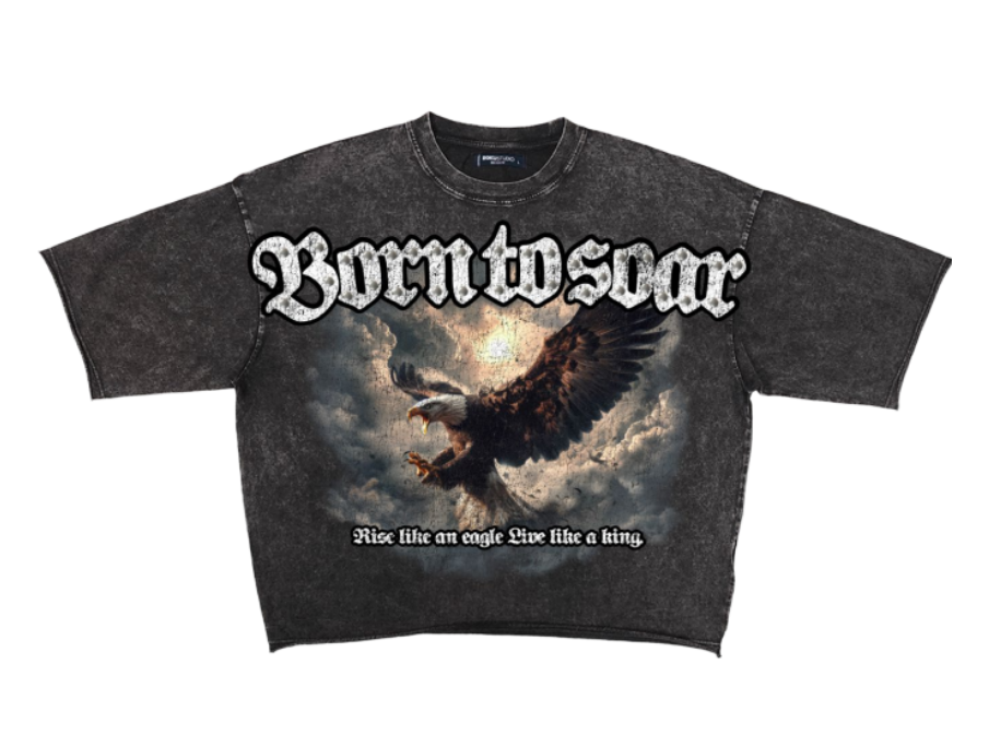 ENZYME WASHED FROM HEAVEN CROPPED TEE