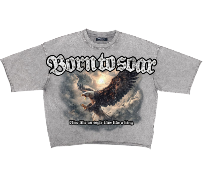 ENZYME WASHED FROM HEAVEN CROPPED TEE