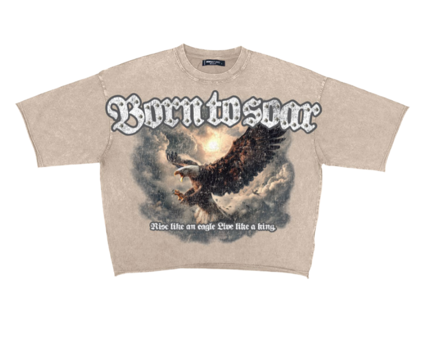 ENZYME WASHED FROM HEAVEN CROPPED TEE