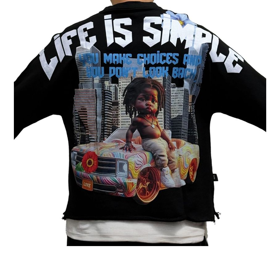 Life Is Simple Cropped Tee / A1