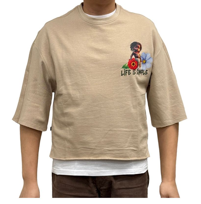 Life Is Simple Cropped Tee / A1