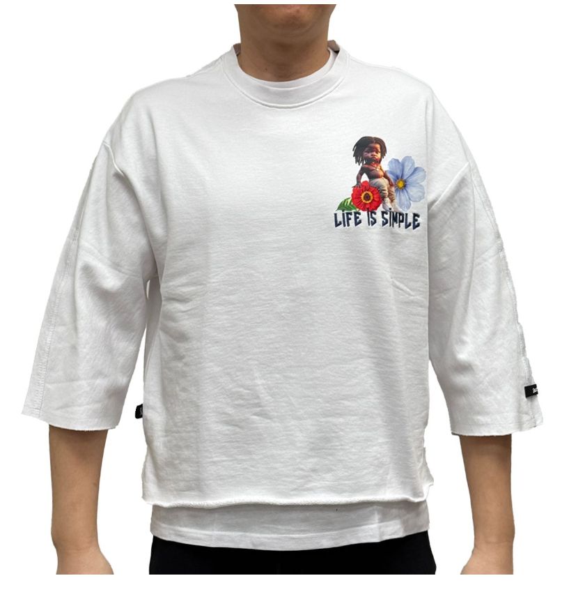 Life Is Simple Cropped Tee / A1
