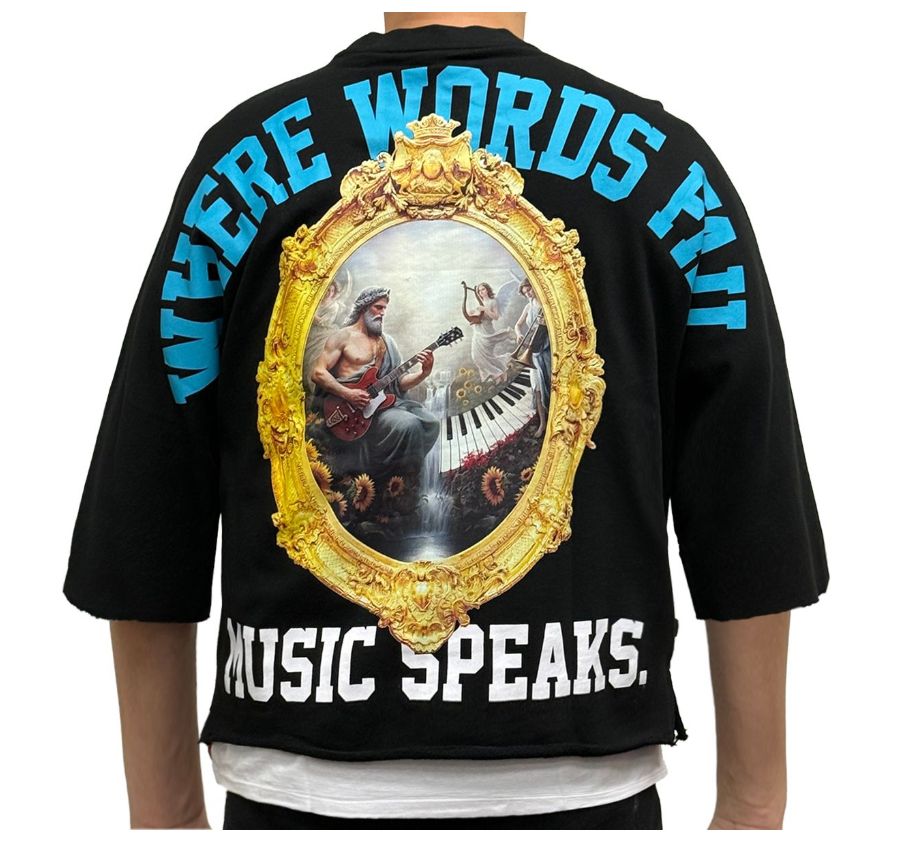 Music Speaks Cropped Tee / A1