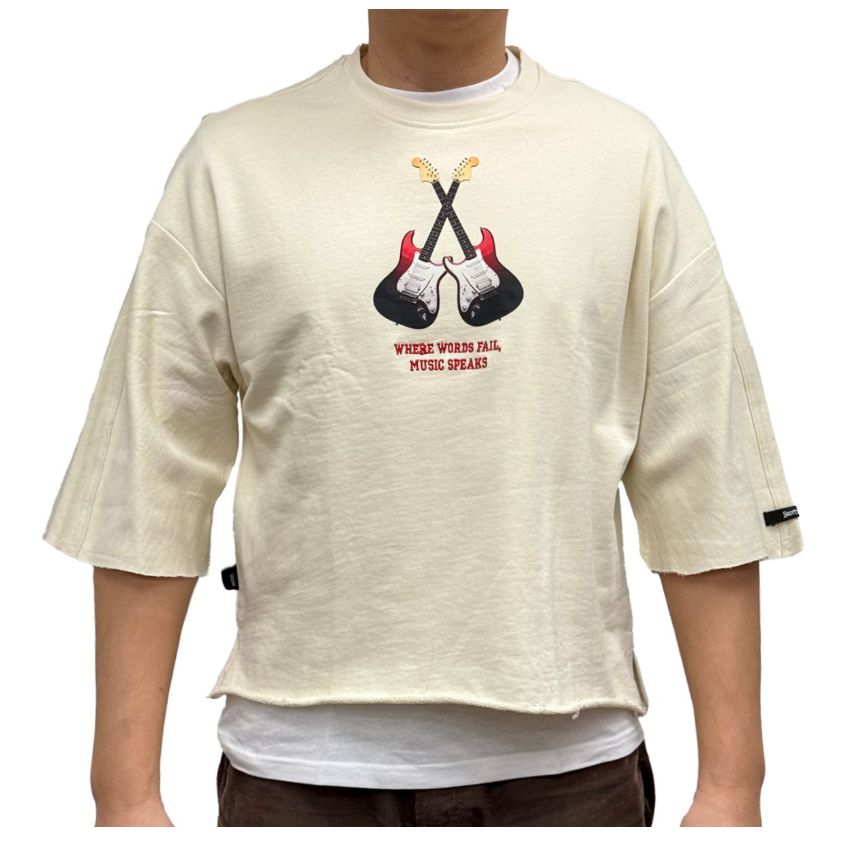 Music Speaks Cropped Tee / A1