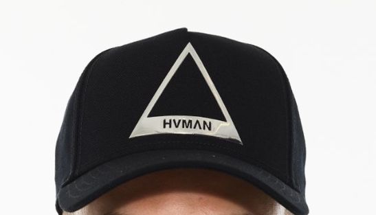 TRIANGLE LOGO MESH TRUCKER CAP