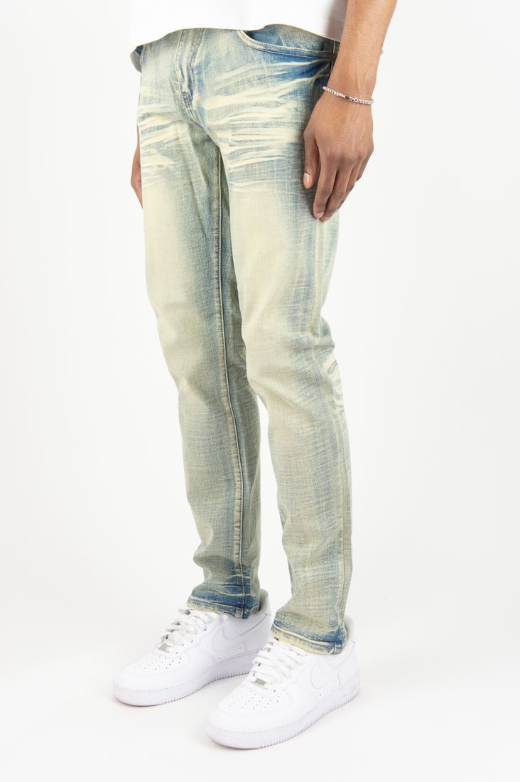 SLIM FIT DENIM PANTS