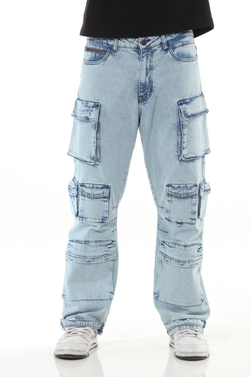 Cargo Pocket Lt Wash Baggy