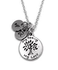 Family Tree Necklace with Up To 3 Initials