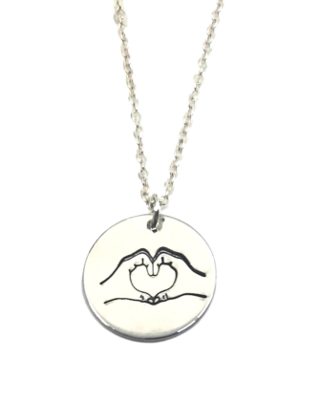 Heart Shaped Hand Necklace