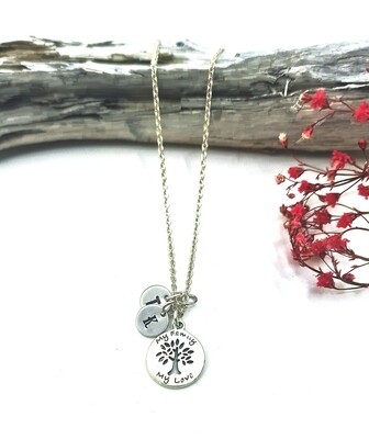 Family Tree Necklace with Up To 3 Initials