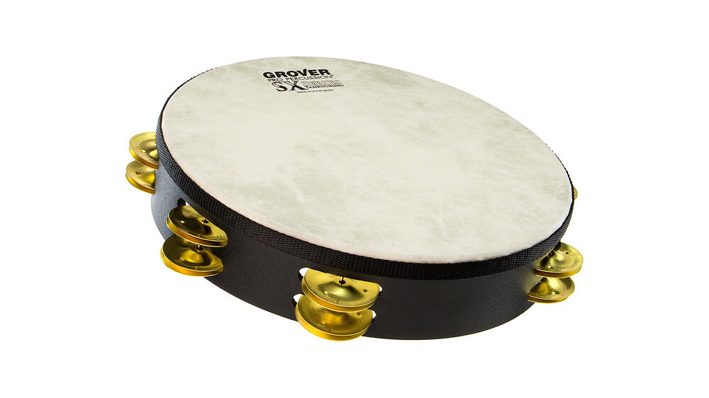 Grover Pro SX™ Tambourine – Brass 10"