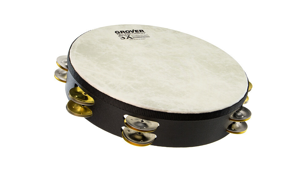 Grover Pro Percussion SX™ Tambourine – Silver/Brass 10"