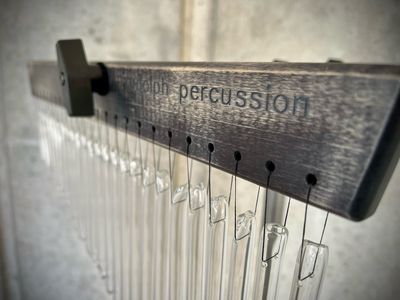 Glass Chimes, Rudolph Percussion Yksittäiskappale, Musta Runko