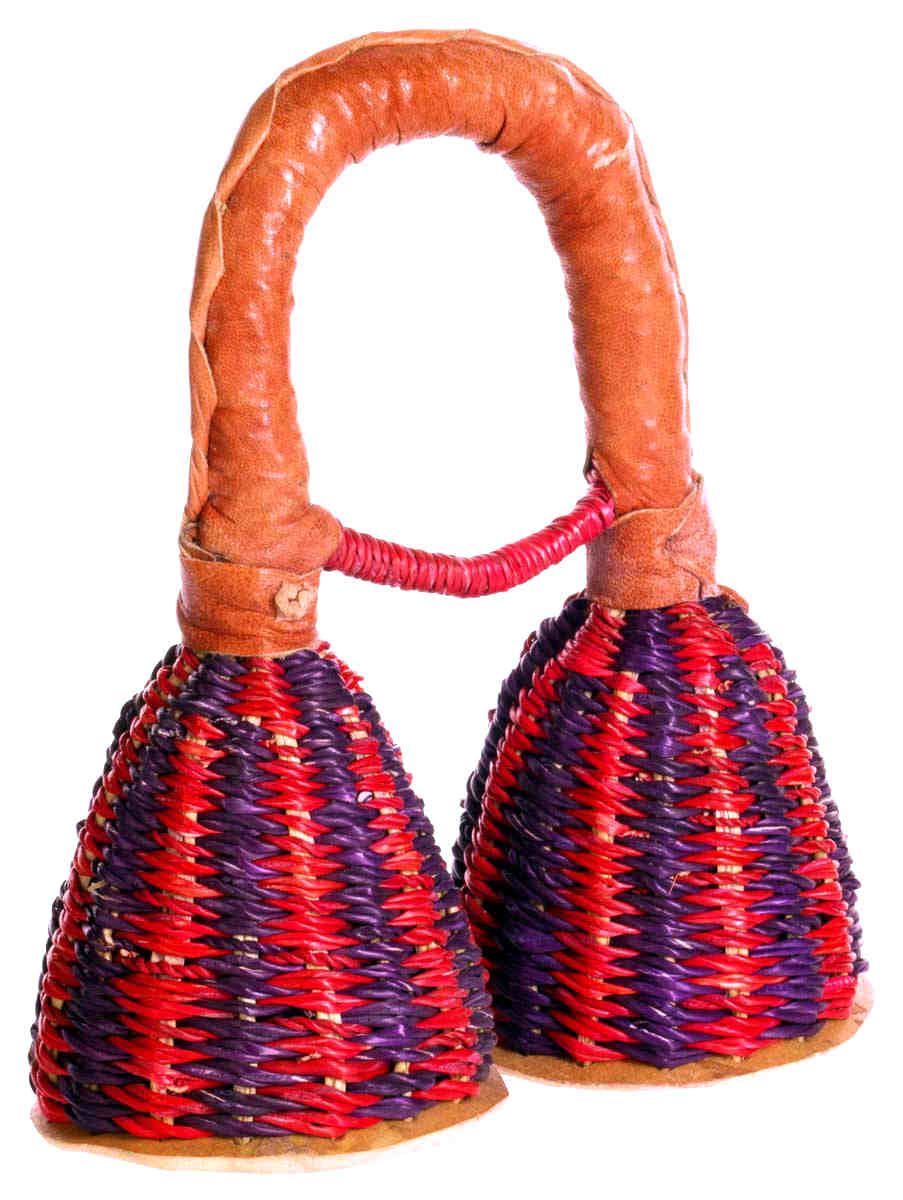 Double caxixi, gourd bottom outside