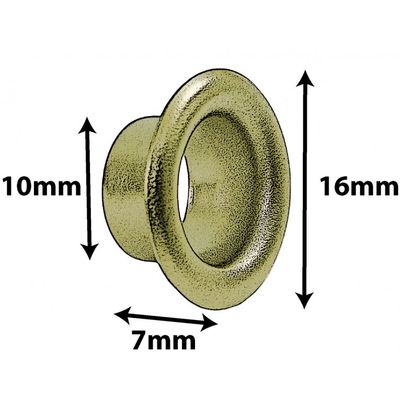 Sparedrum - Air Vent 7mm - Brass - AVH7BR