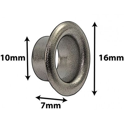 Sparedrum - Air Vent 7mm - Chrome - AVH7