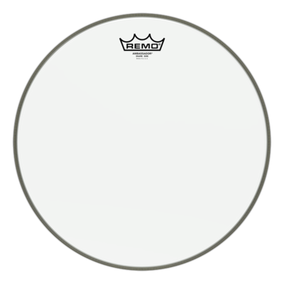 Remo Ambassador Hazy Snare Side