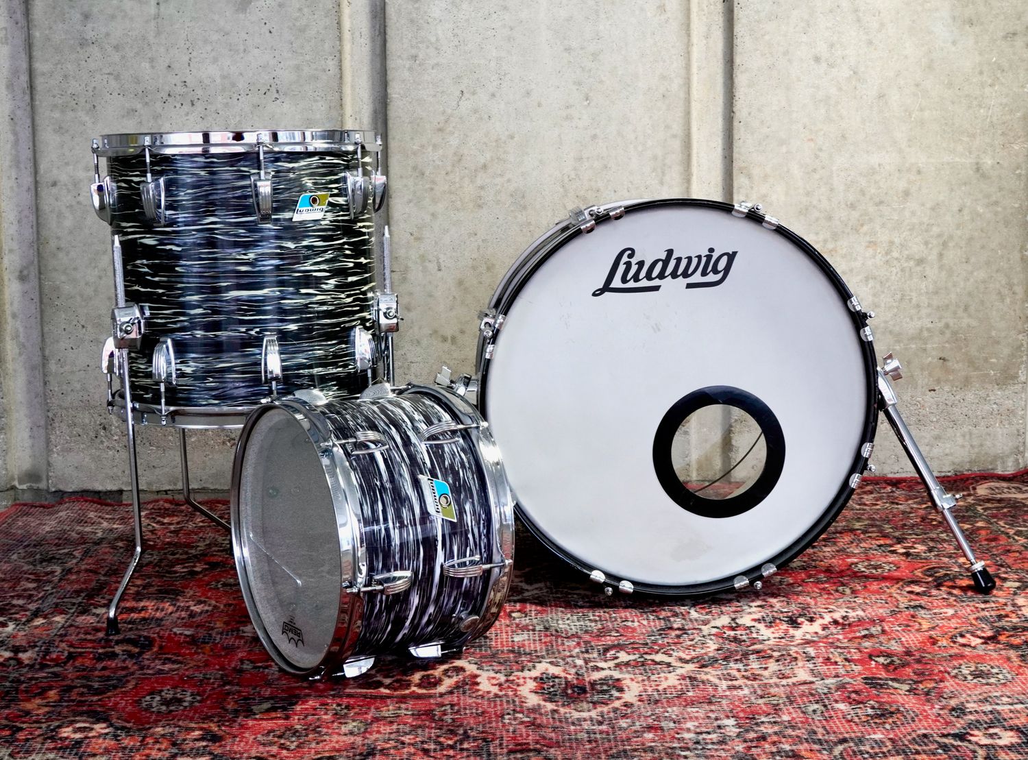 Ludwig 20", 14", 12" rumpusetti, käytetty