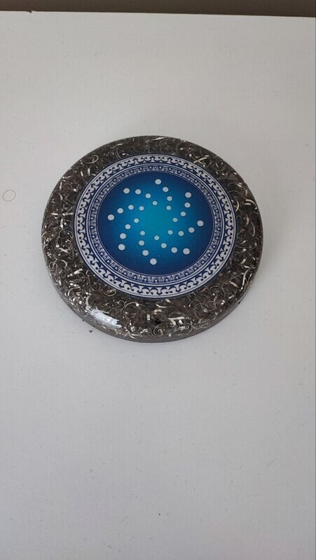 ​1 ORGONITE COM CRISTAIS RADIÔNICOS - MESA