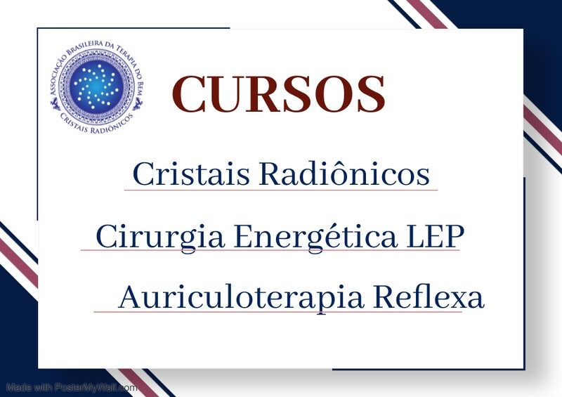 Curso Gravado  (Cristais Radiônicos - Cirurgia Energética LEP - Auriculoterapia Reflexa)