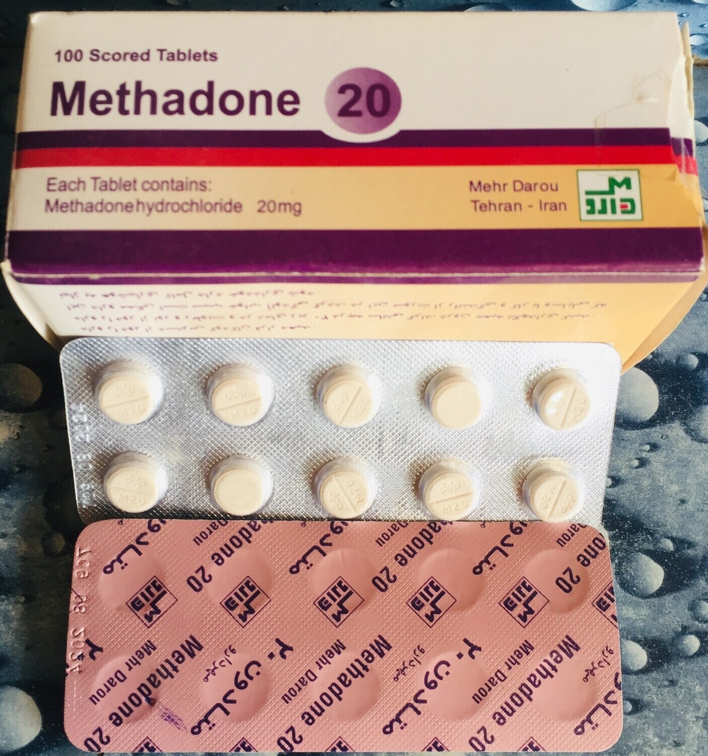 Methadone 20MG 10&#39;S Tablet