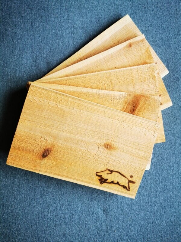 Red Cedar-Brettchen 5er