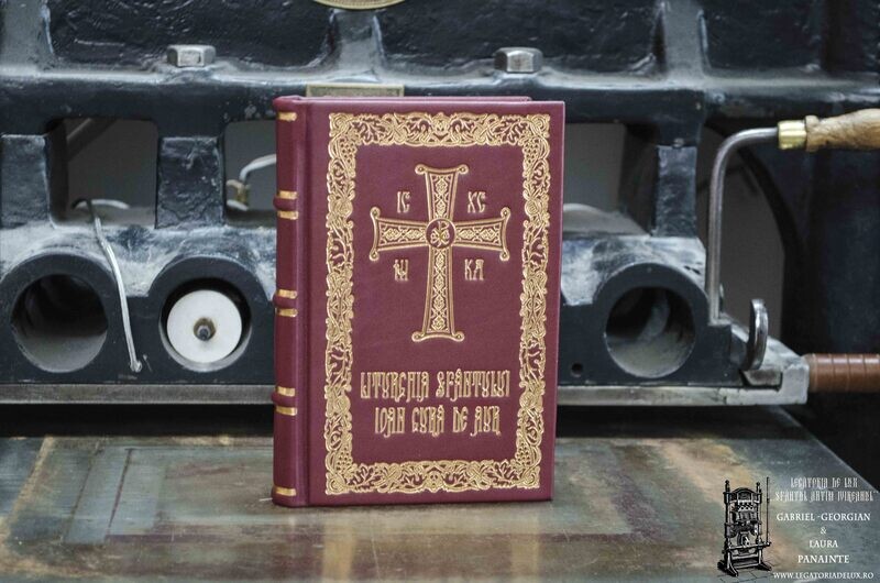 Liturghier mic - Liturghia Sf. Ioan Gură de Aur - Ed. IBMBOR (piele naturală)