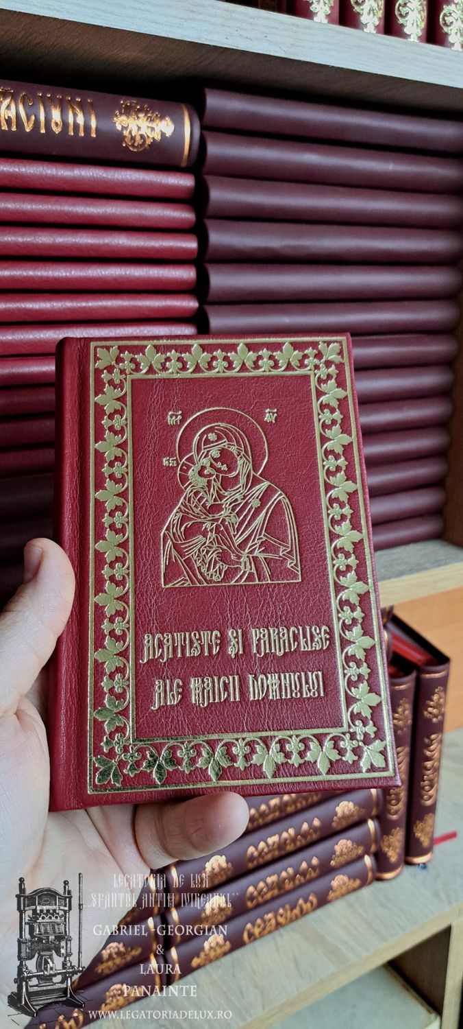 Acatiste și paraclise ale Maicii Domnului (piele naturală) 
