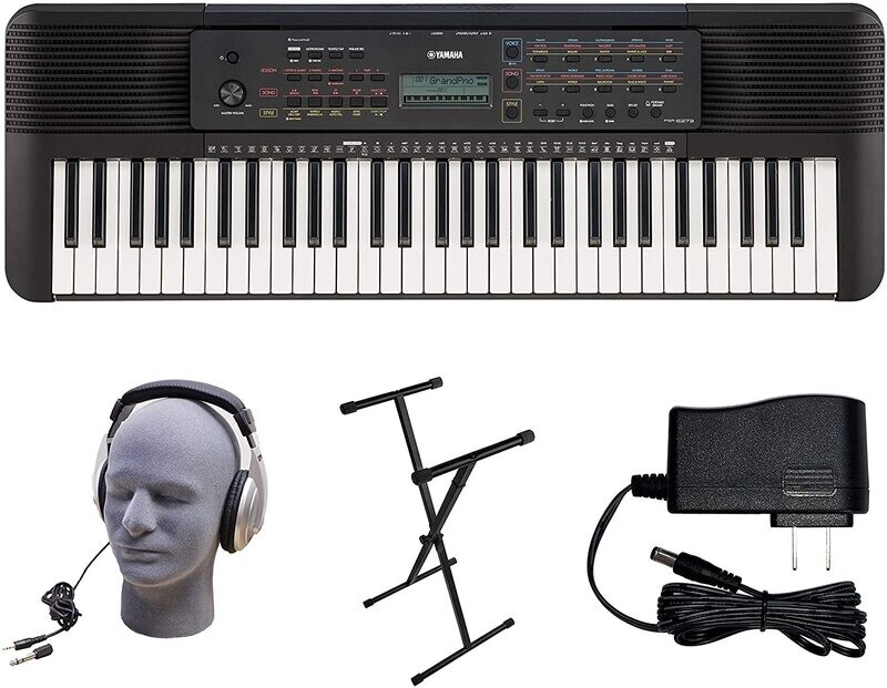 Yamaha Keyboard PSR-E273 Digital Keyboard Super Bundle Deal !
Free Keyboard Stand,Free Premium Headset,Free Yamaha Power Adaper