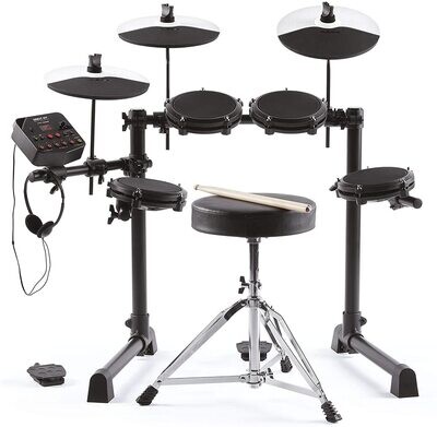 Alesis Debut Kit - Electronic Full Drumkit Bundle - With
Drumstool - Drumsticks - Headset
