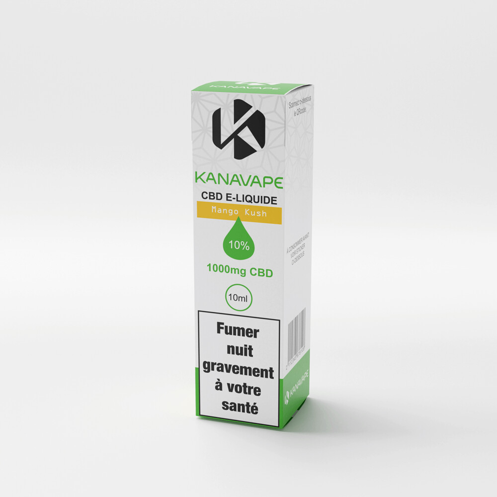 Flacon d’e-liquide 10ml 10% CBD – Mango Kush