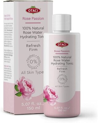 OTACI 100% Rose Passion Natural Rosa Damascena (Rose) Water Hydrating Face Toner 150 ml