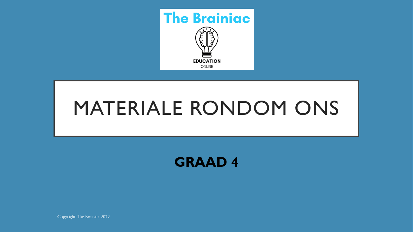 Gr 4 NWT PowerPoints - Kwartaal 2