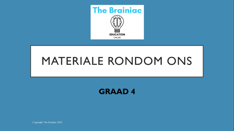 Gr 4 NWT PowerPoints - Kwartaal 2