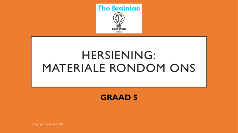 Gr 5 NWT PowerPoints - Kwartaal 2