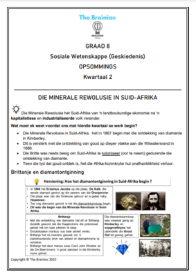 Gr 8 SW (Geskiedenis) Opsommings - Kwartaal 2